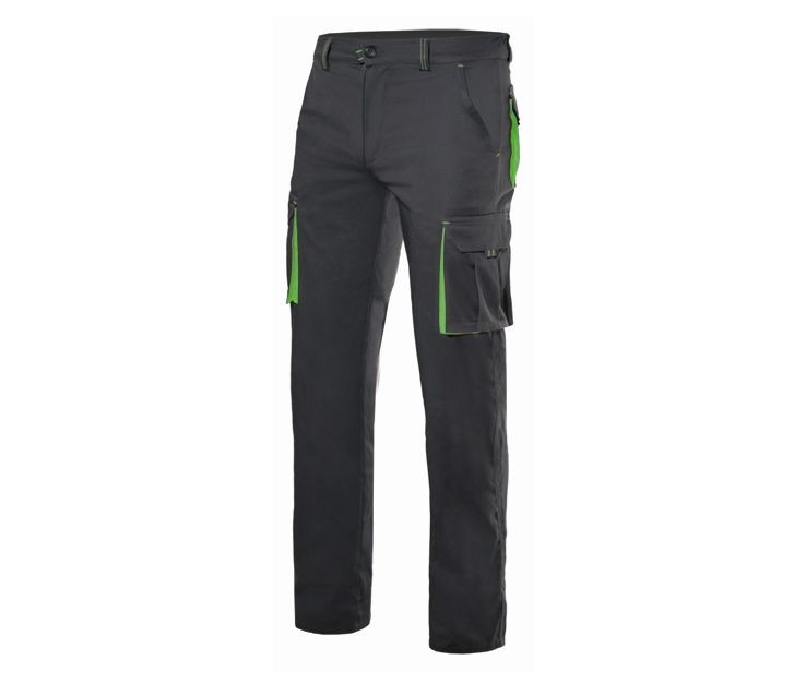 PANTALON STRETCH MULTIPOCHES BICOLORE
